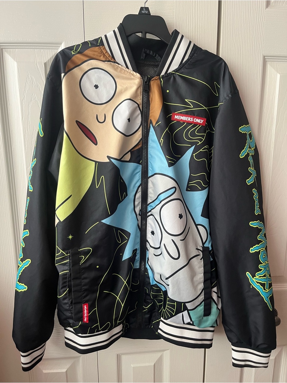 Members Only Rick & Morty Graphic Bomber Jacket